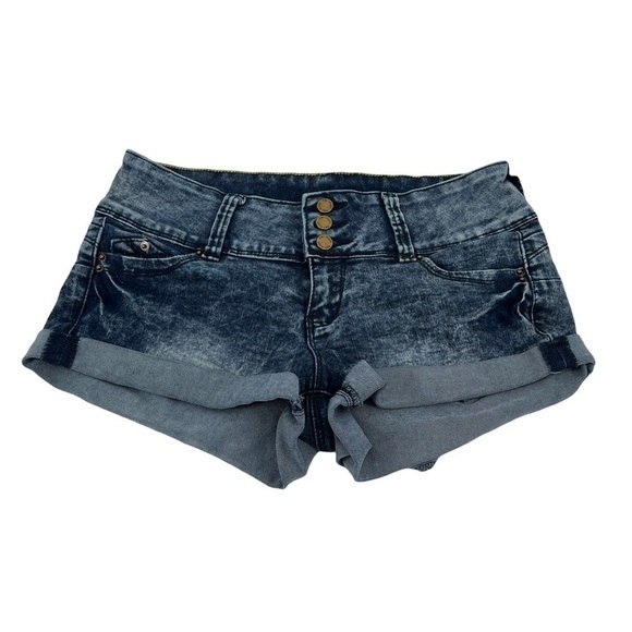 YMI Wanna Betta Butt Cuffed Hem Denim Jean Shorts Size 5 Women's - Picture 1 of 8